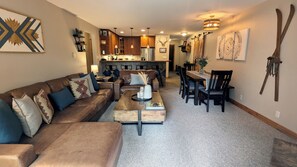 Beaver Creek West Condo J-2 living room & kitchen