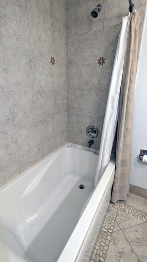 Master bathroom with whirlpool tub & shower combo