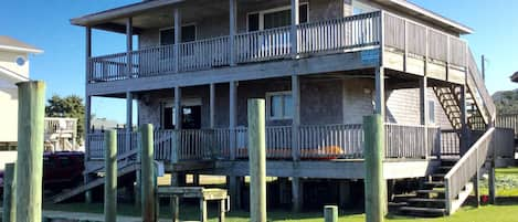 Waterfront side of house