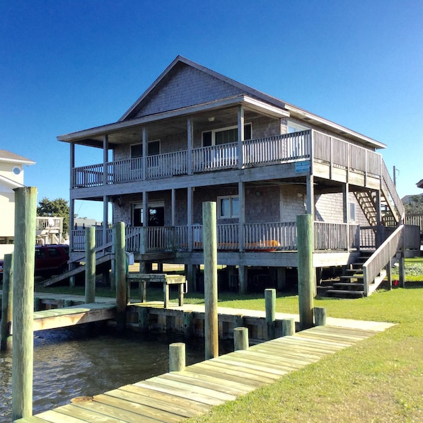 Waterfront side of house