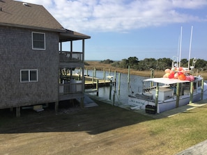 Boat slip available with rental