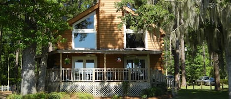 View of the Home facing lake