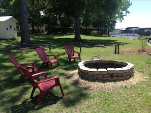 Firepit by the lake