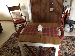 Plain table with chairs