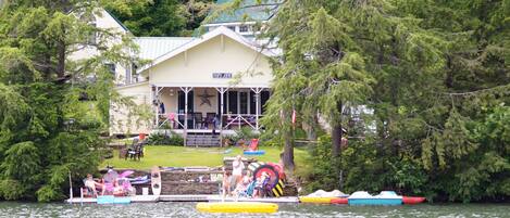 Welcome to The Cottage! You can partially see all  three units on the property.