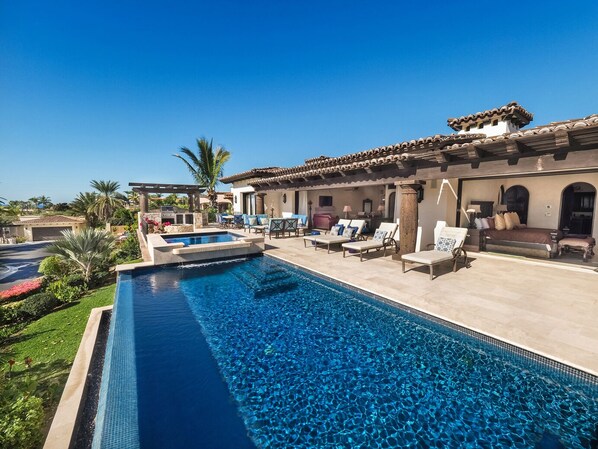 Panoramic Ocean Views the Sea of Cortez from Pool and Living Area. Casa Sourini