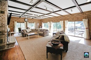 Great room overlooking the creek.