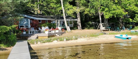 100' of sandy stone- free beach.