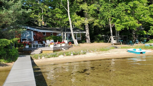 100' of sandy stone- free beach.