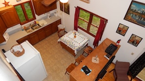 kitchen from loft