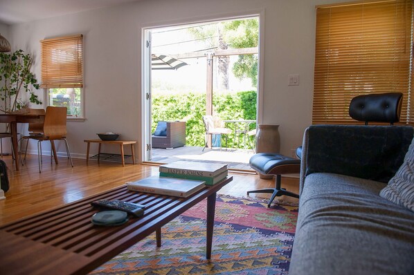 Living Room with view to patio