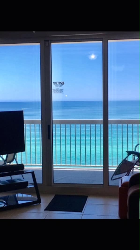 Living room beach view