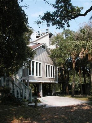 View of the home and observation deck