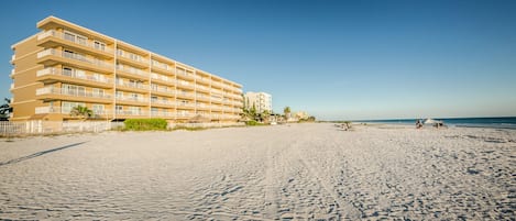 Condo view from Large Beach And Gulf of Mexico