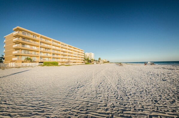 Condo view from Large Beach And Gulf of Mexico