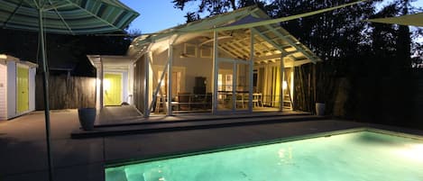 View of rear porch - private pool