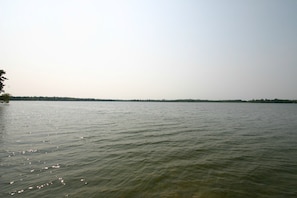 Clear, sandy bottom lake 