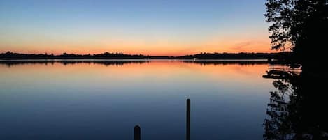 Beautiful sunsets from the dock. 