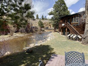 View of river from Cabins patio