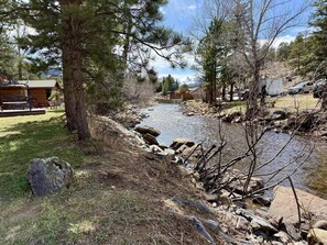 View of river from cabins patio