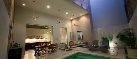 Courtyard and pool