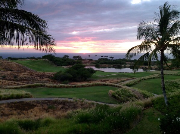 One of the amazing sunsets seen from the lanai