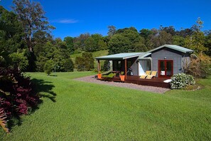 View of Dairy Cottage from garden above