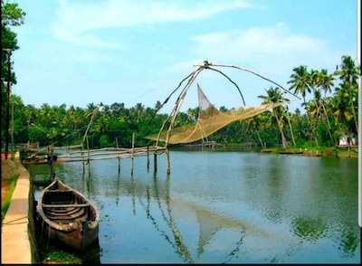 Akshara, villa near kollam beach,pallithottam, beach road, kollam, kerala, India