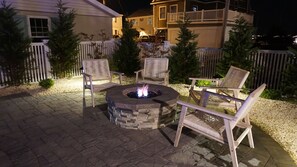fire pit for evening entertainment 