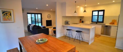 Dining and kitchen
