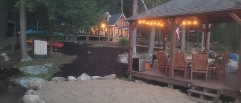 Beach and gazebo