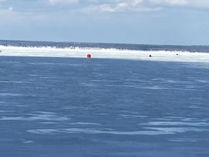 Ice fishing in January 