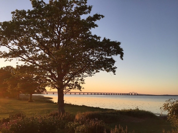 Sunset view from house 