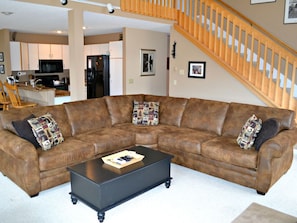Large newer sectional sofa