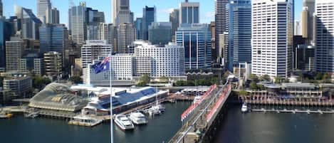 location photo - photo from building rooftop  overlooking Darling Harbour.  