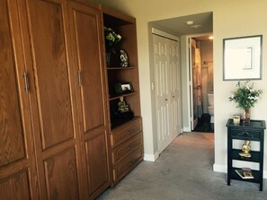 Murphy Bed and Hallway to the Bathroom