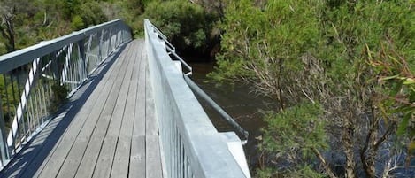 Bridge over Little River on the Bibbulmum  track one minute walk from property