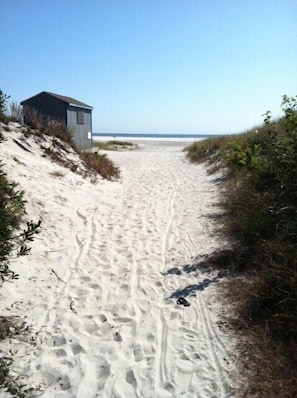 Brigantine Beach is a short walk through the dunes!