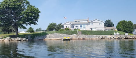 View from the cove to the homes exterior