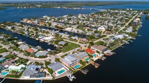 Matlacha - causeway across from Cape Coral in background