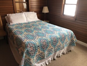 Queen bedroom (west side of cottage)