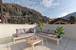 Terrace with mountain view