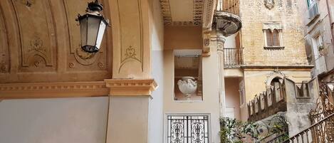 View of the palazzo from the courtyard