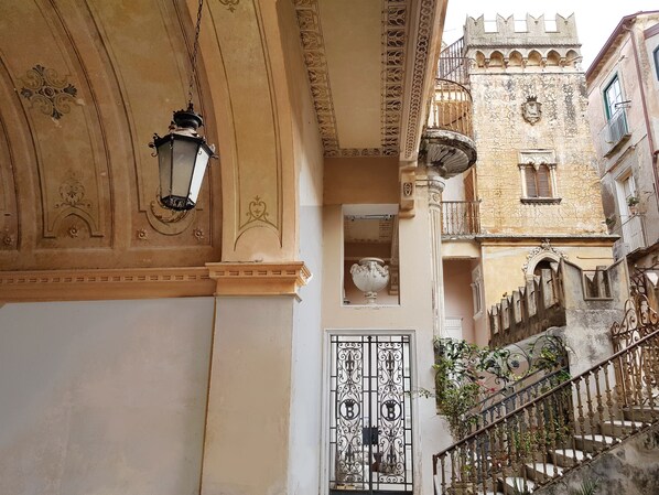 View of the palazzo from the courtyard