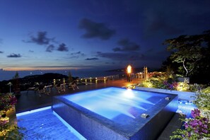 Villa Zavier plunge pool on roof terrace