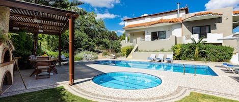 An inviting private swimming pool awaits your enjoyment.