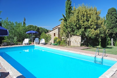 Stone house with private pool near Volterra, ideal for exploring Tuscany
