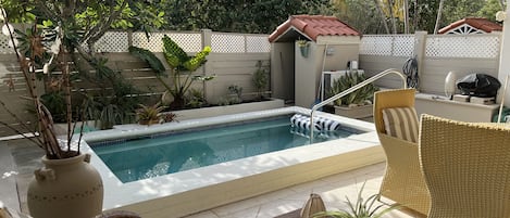 Relaxing private plunge pool area