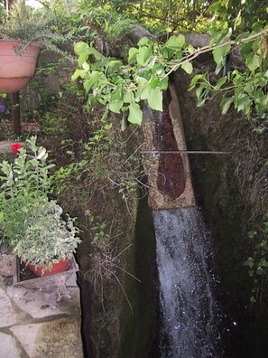 The cascade itself outside front door