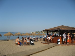 Beach bar 2 mins walk from the apartment (open during season only)